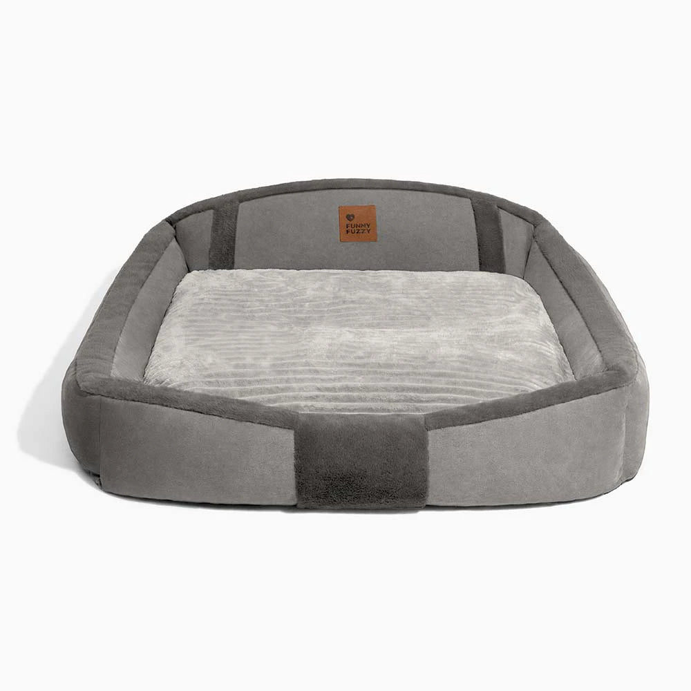 Vintage Large Cozy Calming Sofa Dog Bed