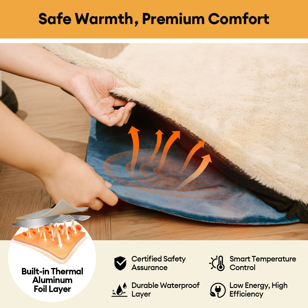 Cozy Plush Warm Washable and Portable Pet Mat - ThermoPad