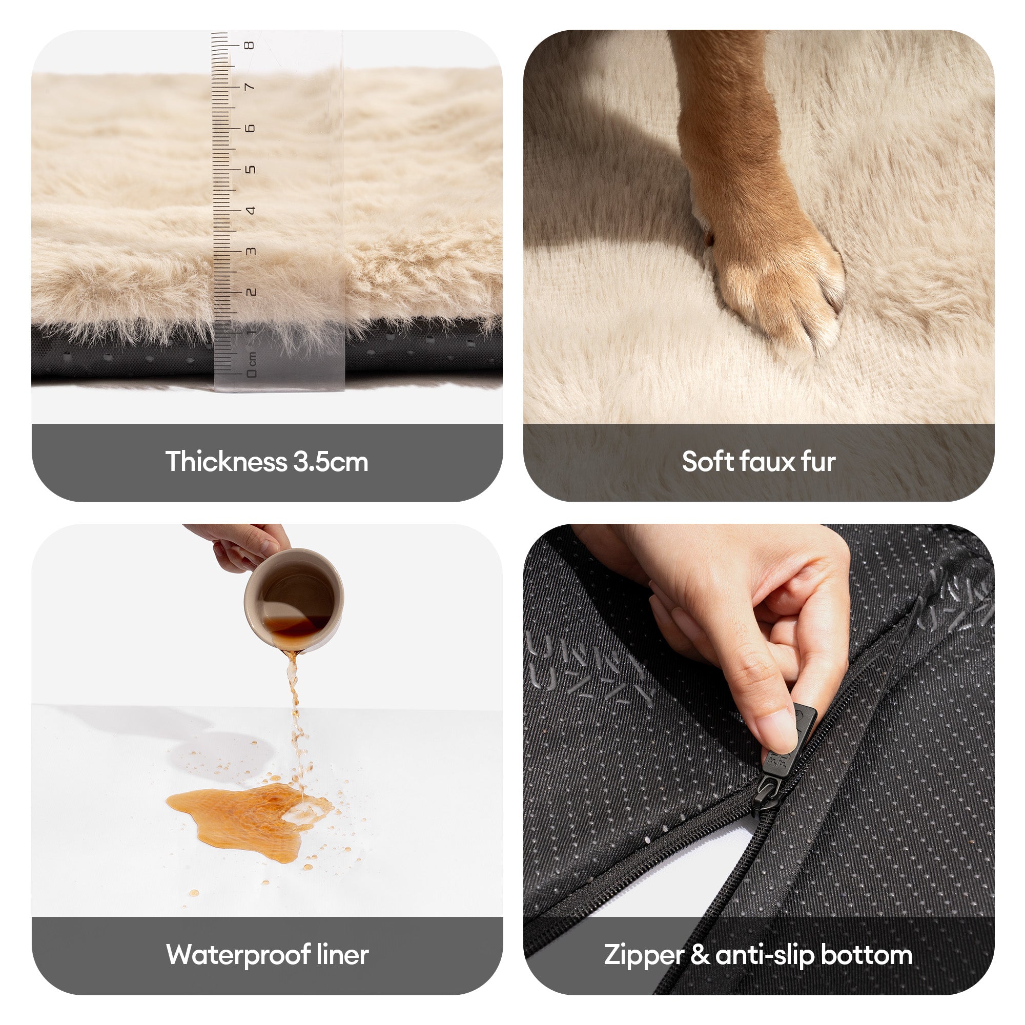 Cozy Plush Warm Washable and Portable Pet Mat - ThermoPad