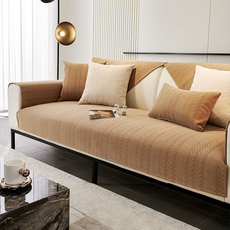 Chenille Wheat Ear Printed Breathable Non-slip Couch Cover