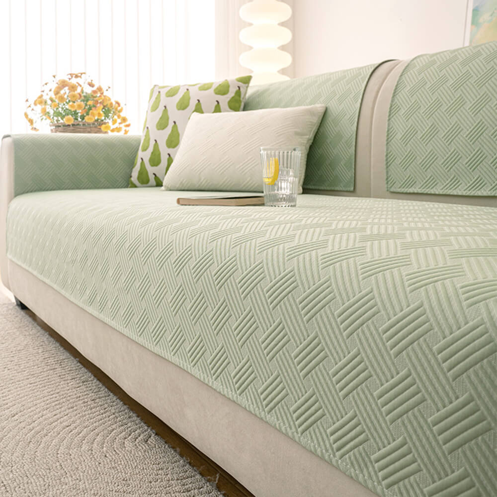 Modern Geometric Breathable Cooling Non-Slip Couch Cover