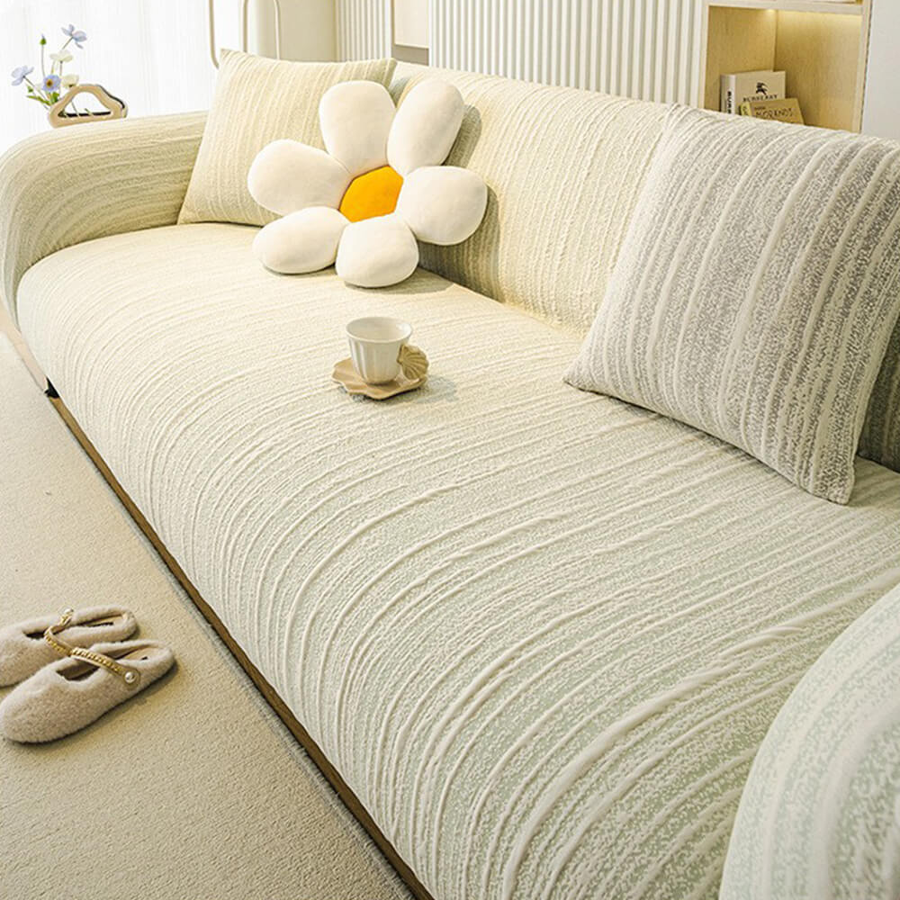 Textured Space Cotton Scratch-Resistant Magic Couch Cover