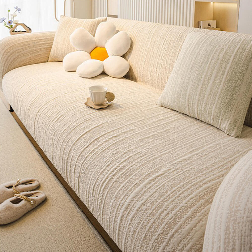 Textured Space Cotton Scratch-Resistant Magic Couch Cover