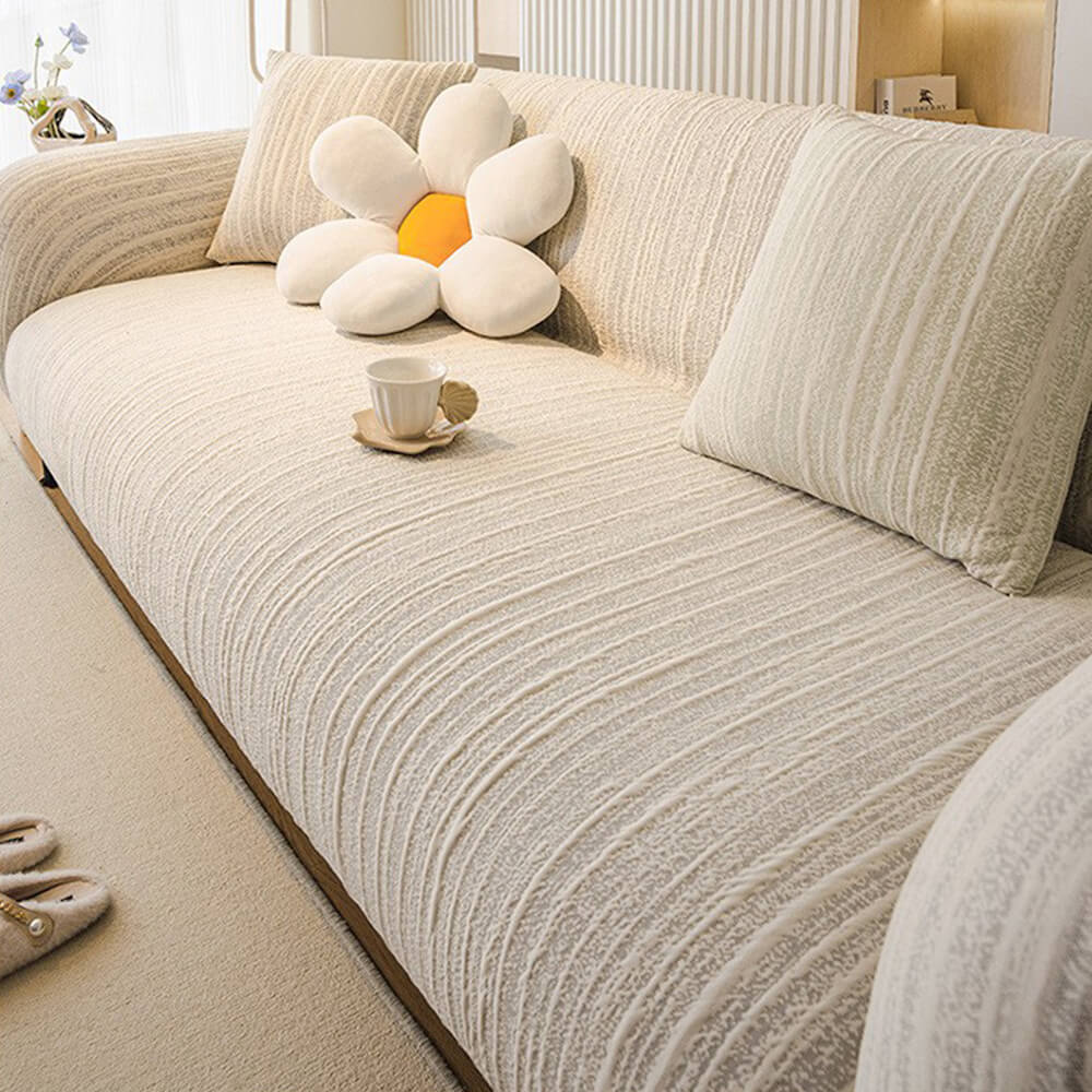 Textured Space Cotton Scratch-Resistant Magic Couch Cover