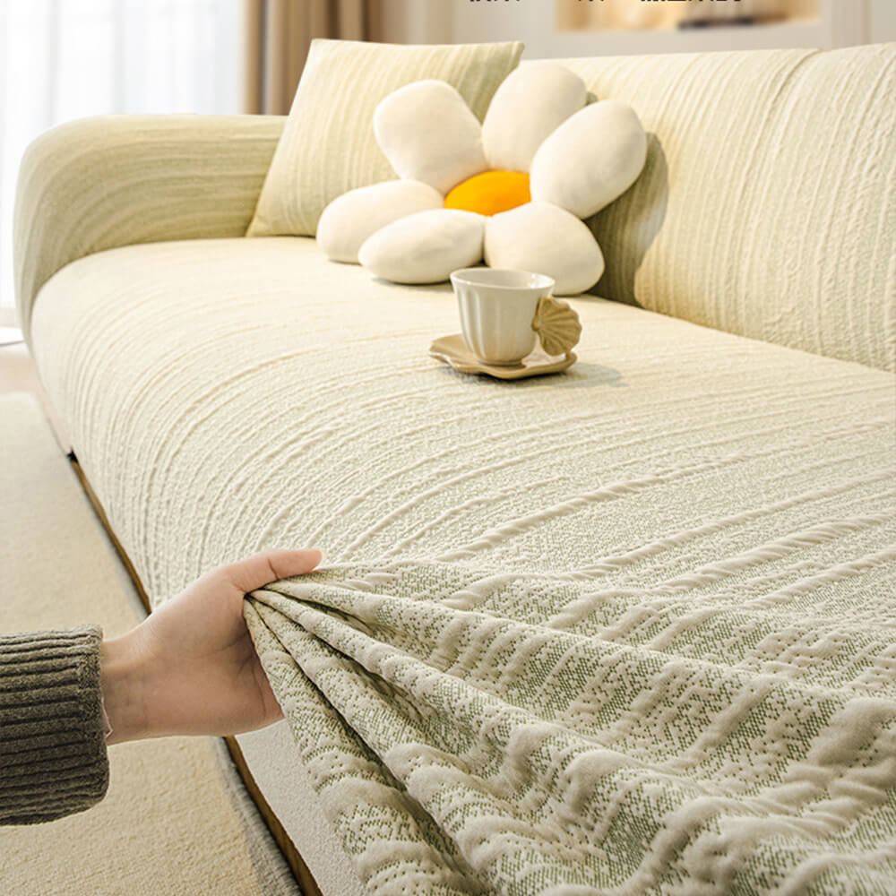 Textured Space Cotton Scratch-Resistant Magic Couch Cover