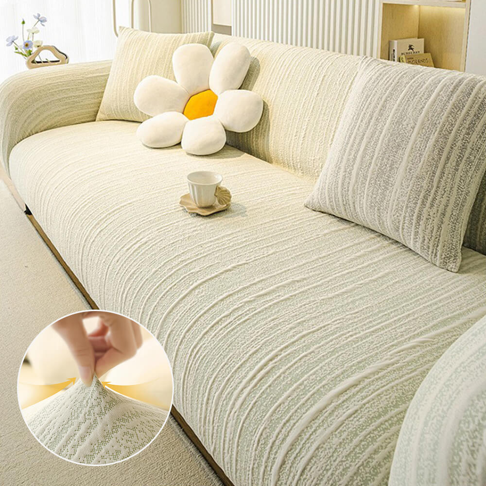Textured Space Cotton Scratch-Resistant Magic Couch Cover