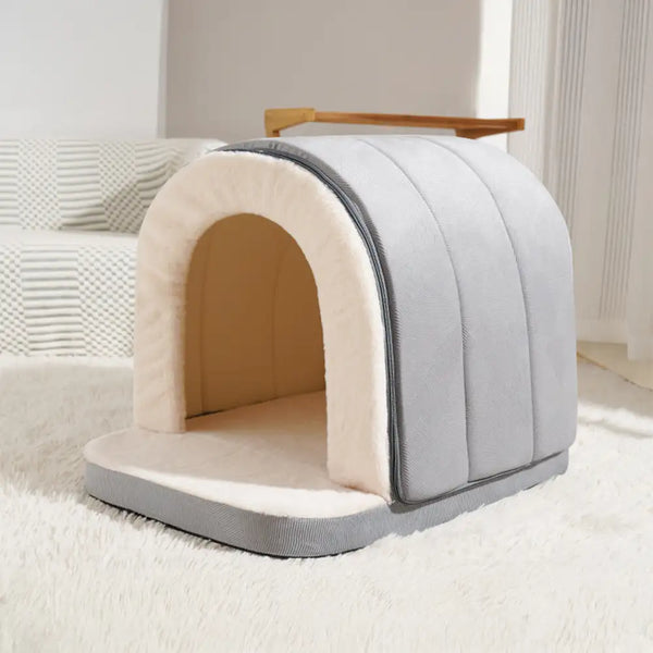 Cave-Style Warm Deep Sleeping Snug Cat Cave Dog House