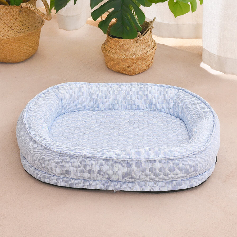 Cooling Comfort Elevated Donut Oval Dog Bed