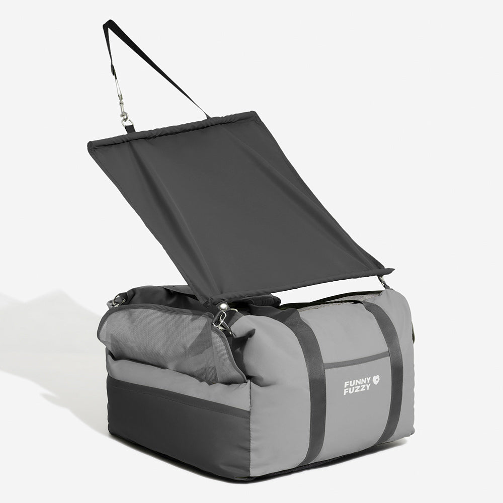 Dog Car Seat Sunshade - Pup Rover Waterproof Breathable Sun Safety Protection Dog Booster Car Seat