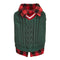 Perfect for Fall Winter Plaid Collar Cable Knit Dog Sweater Vest
