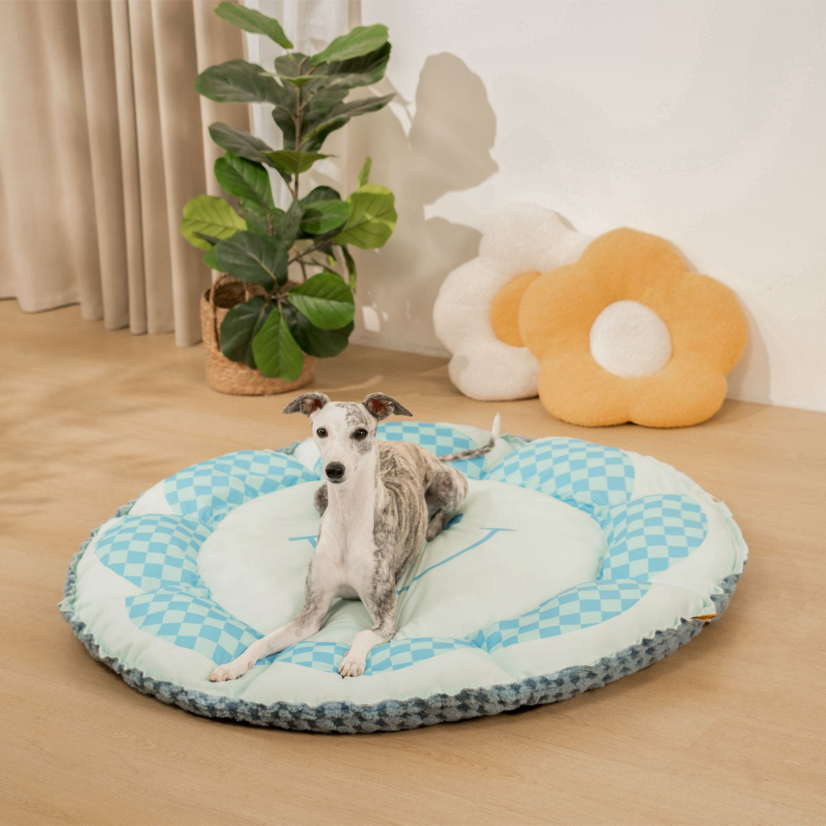 Dual-side Reversible Cooling Mat Round Dog Bed