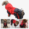 Oxford Fabric Waterproof Dog Full-Cover Raincoat with Legs and Hood