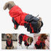 Oxford Fabric Waterproof Dog Full-Cover Raincoat with Legs and Hood