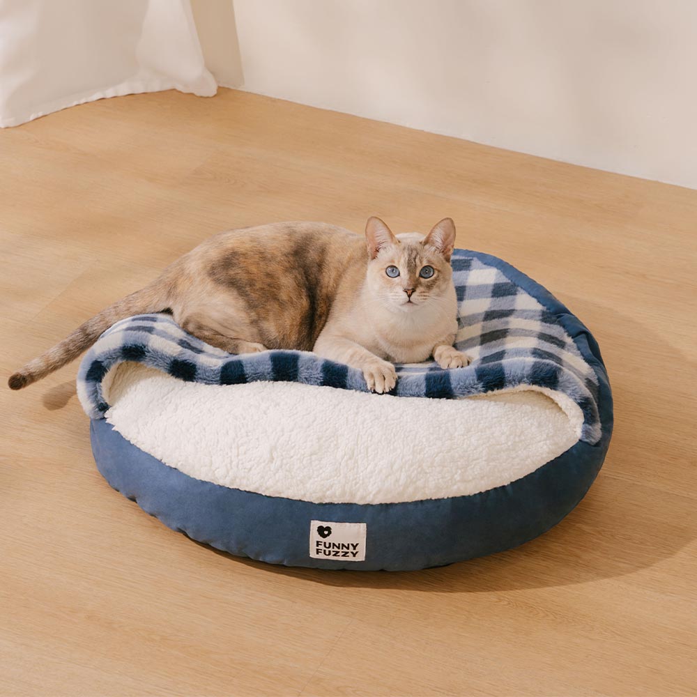 Washable Ultra Soft Sleeping Round Cat Bed