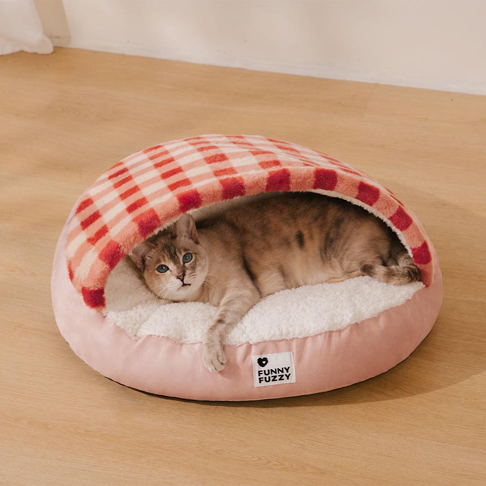 Washable Ultra Soft Sleeping Round Cat Bed