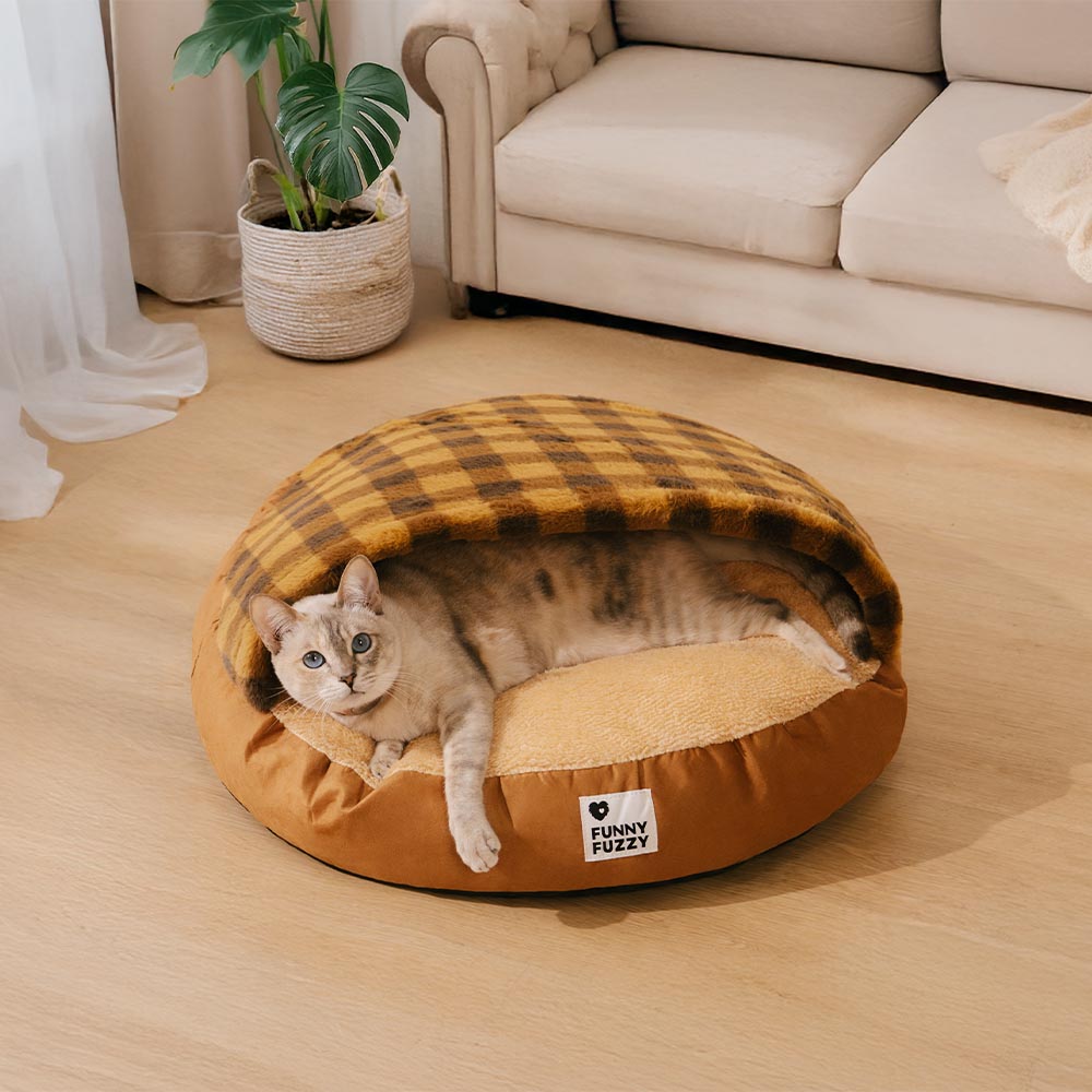 Washable Ultra Soft Sleeping Round Cat Bed