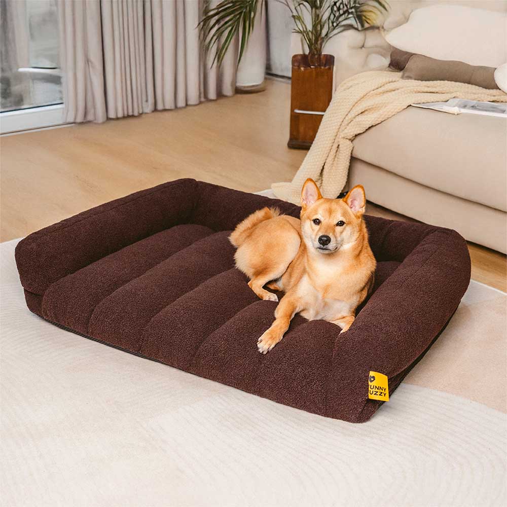 Large Soft Supportive Headrest Orthopedic Dog Sofa Bed - Cloudy Napper