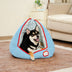 Multifunctional Semi-Enclosed Cave Dog Bed Warming Pet Bed