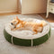 Ultra Plush Corduroy Anti-Anxiety Donut Dog Bed