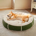 Ultra Plush Corduroy Anti-Anxiety Donut Dog Bed