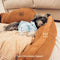 Vintage Large Cozy Calming Sofa Dog Bed