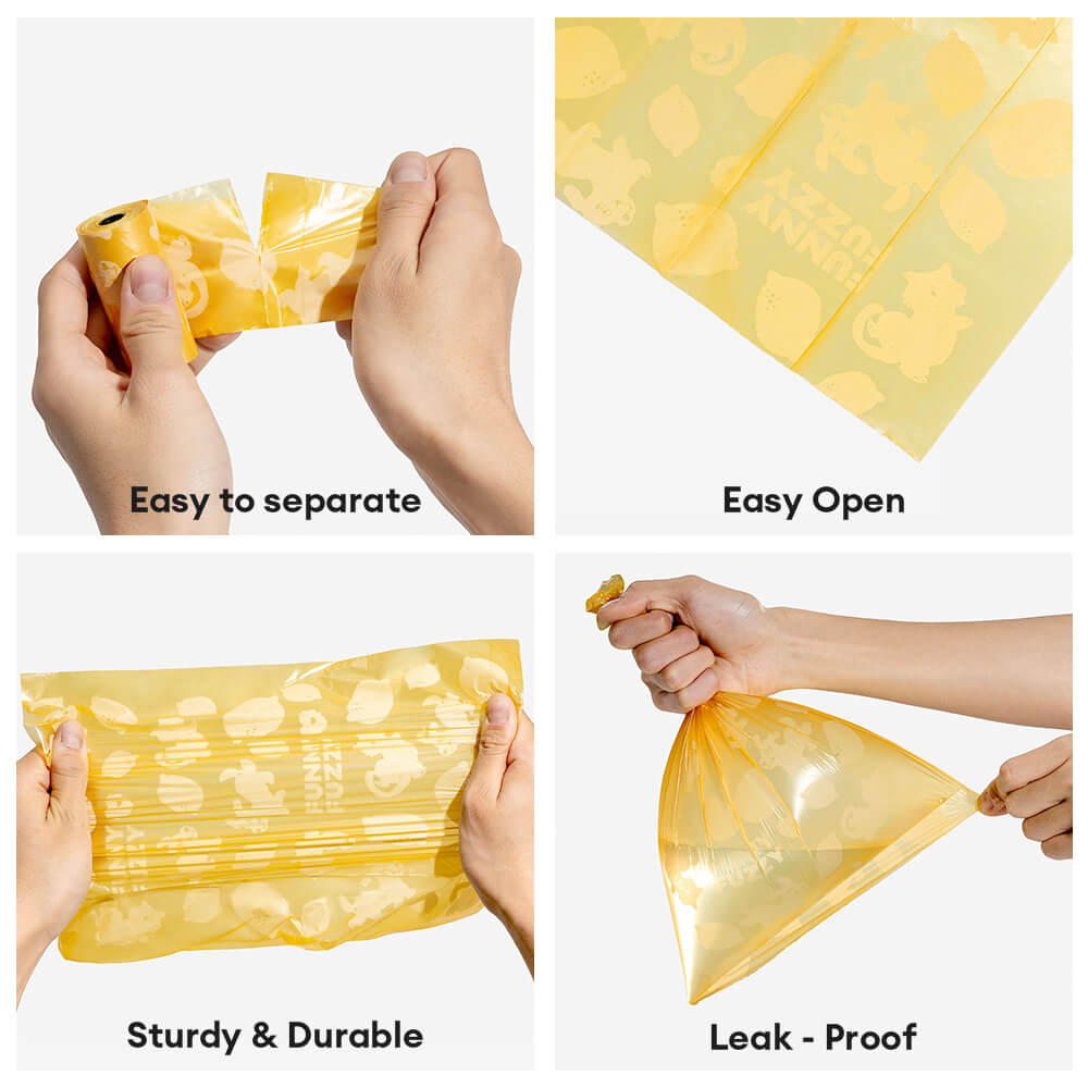 Lemon Scented Durable Recycled Poop Bag - Fresh Up