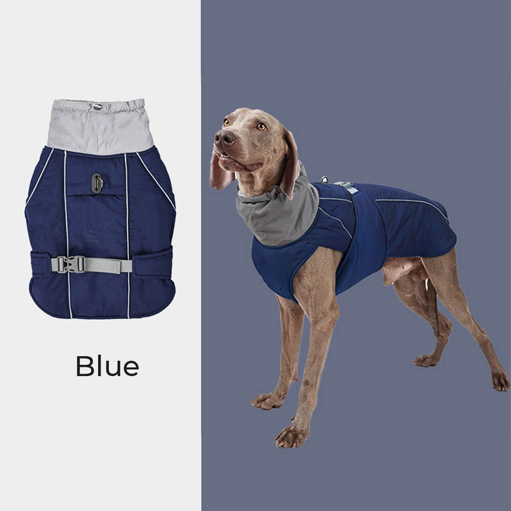 Waterproof Warm High Collar Reflective Dog Thickened Jacket