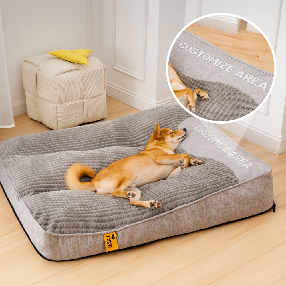 Customized Large Thick Scratch-resistant Spine Protection Dog Cushion Bed