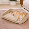 Plush Warmth Removable Orthopedic Wedge Bolster Dog Sofa Bed - CozySlope