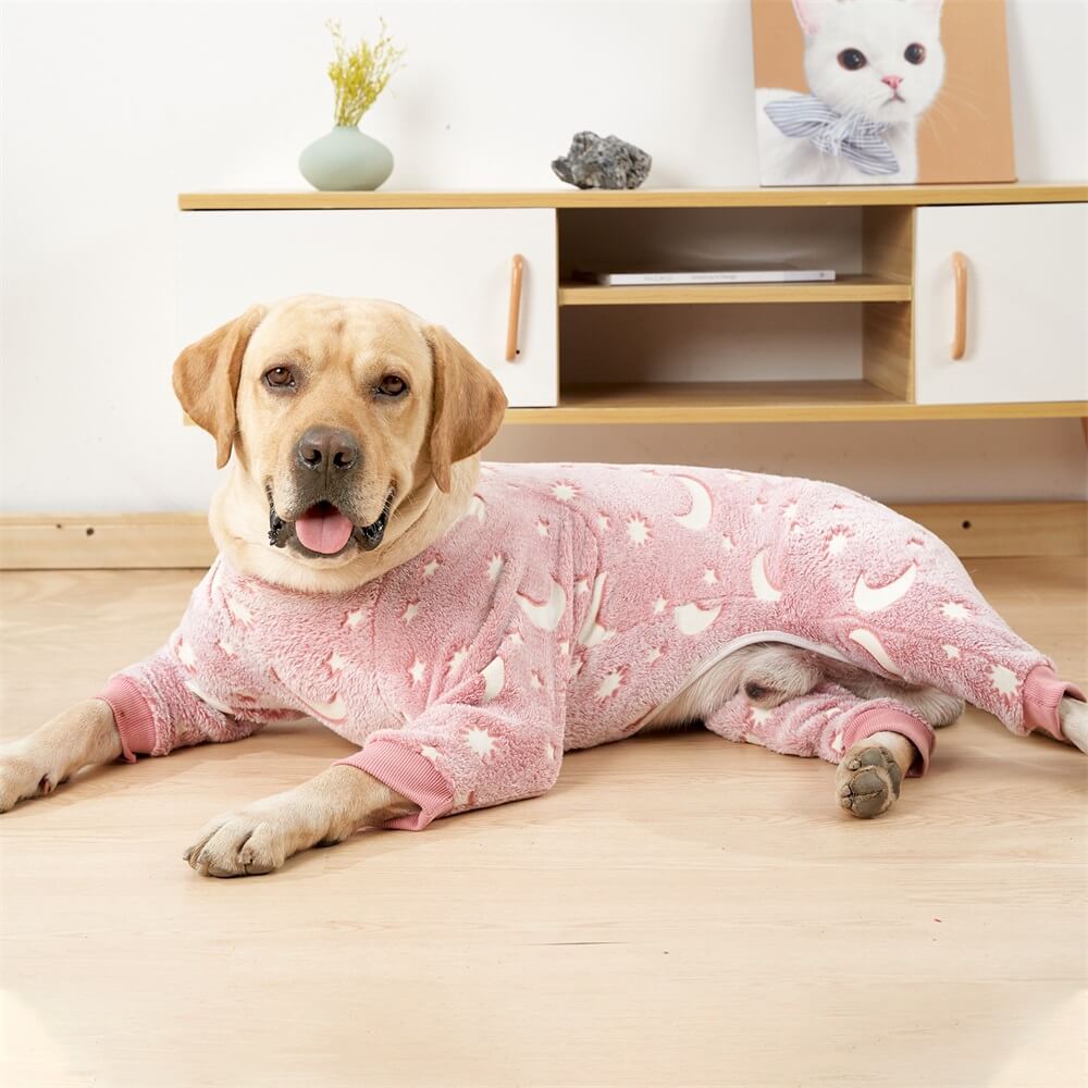 Soft and Cozy Moon & Stars Dog Pajamas - Perfect for Year-Round Comfort