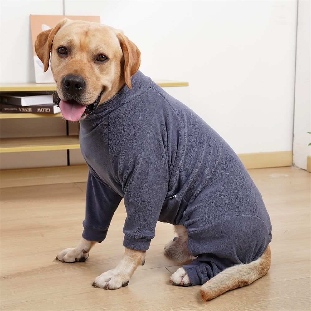 Cozy Fleece Dog Pajamas - Perfect Sleepwear for Large Dogs