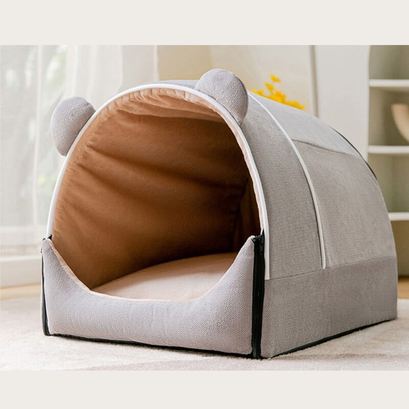 2 in 1 Cute Bear Ears Removable Dog House