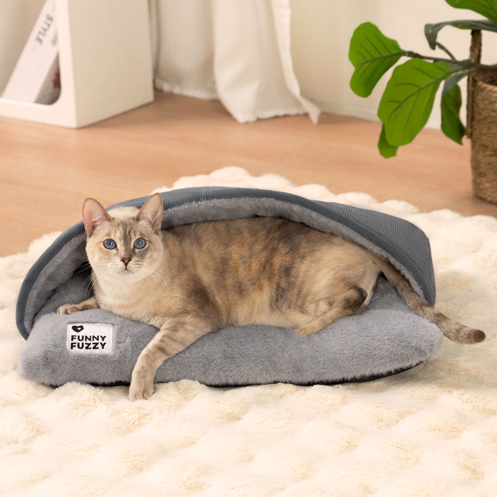 Ultra Soft Fuzzy Kitty Sleeping Bag Cat Bed