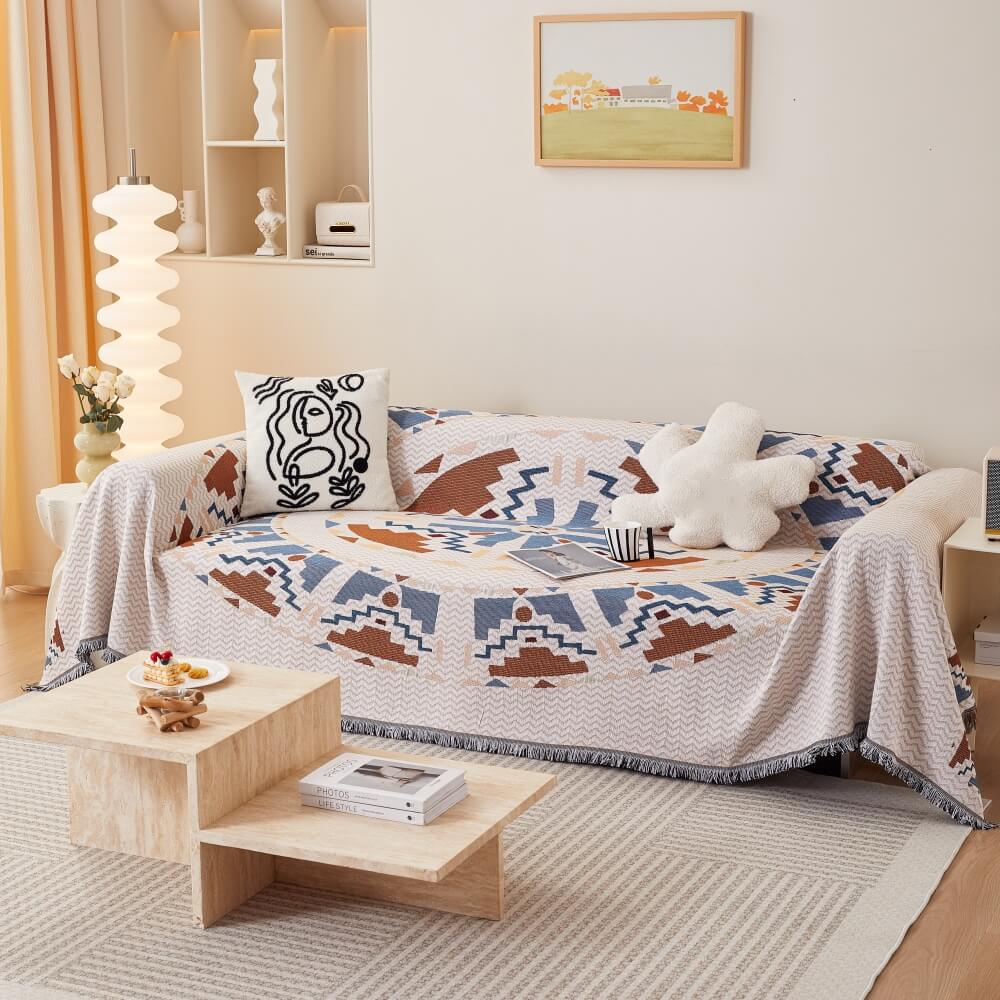 Bohemian Pattern Furniture Protection Sofa Decor Wear-Resistant Couch Cover