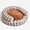 Classic Argyle Washable Bolster Donut Dog Bed - Cozy Haven
