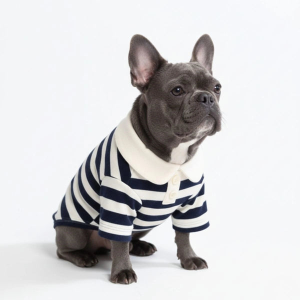 Classic Striped Polo Dog Shirts