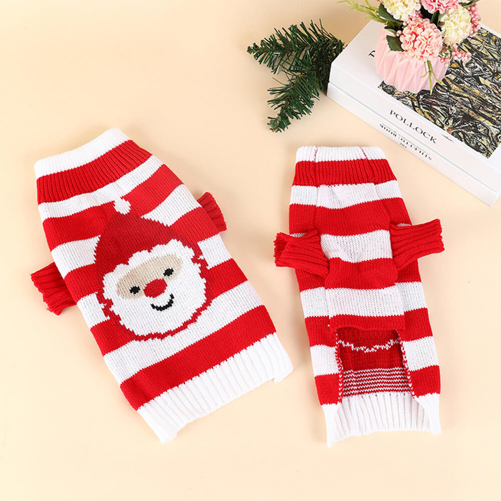 Christmas Thick Warm Turtleneck Dog Sweater Matching Socks For Pet And Owner