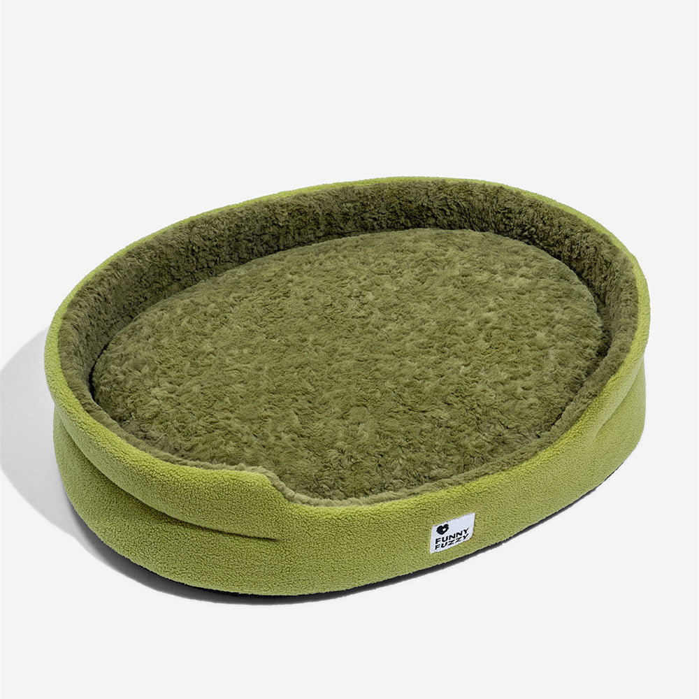 Fluffy Fleece Moss 2 in 1 Multifunction Comfort Dog Bed