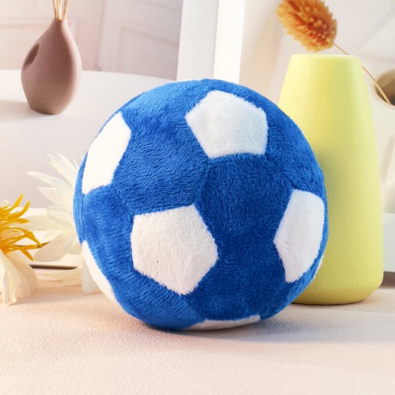 Football Plush Interactive Chew Toy Squeaky Dog Toy