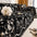 Chenille Floral Art with Tassel Edge Non-Slip Throw Couch Cover