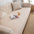 Thick Textured Weave Cotton Linen Anti-Scratch Couch Cover