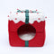 Christmas Gift Box Warm Sleeping Semi-Enclosed Cave Dog & Cat Bed