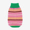 Color Blocked Striped Dachshund Dog Sweater