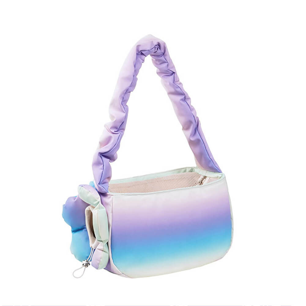 Colorful Fashion PU Leather Waterproof Portable Pet Carrier Bag