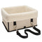 Cozy Foldable Booster Dog Car Seat with Washable Lining for Small Pets Travel Safety