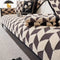 Diamond-Pattern Plush Couch Cover