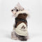 Fur-Trim Hooded Warm Dog Coat with Leash Buckle