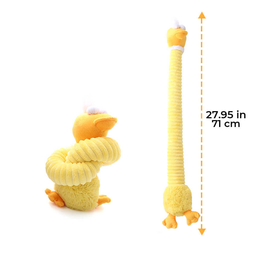 Long Neck Animal Squeaky Plush Dog Toy Interactive Chew Toy