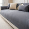 Modern Cream Vertical Stripes Fleece Couch Cover for All Seasons