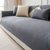 Modern Cream Vertical Stripes Fleece Couch Cover for All Seasons